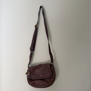 Fossil Dark Brown leather Crossbody Bag